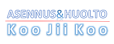 Asennus&Huolto Koo Jii Koo -logo